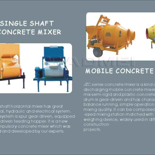 Gear box concrete mixer