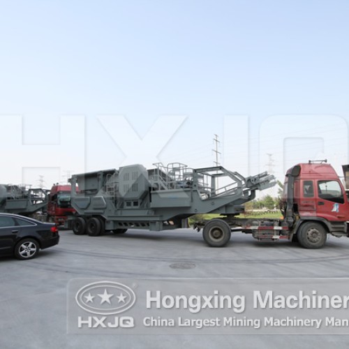 Mobile stone crusher machine