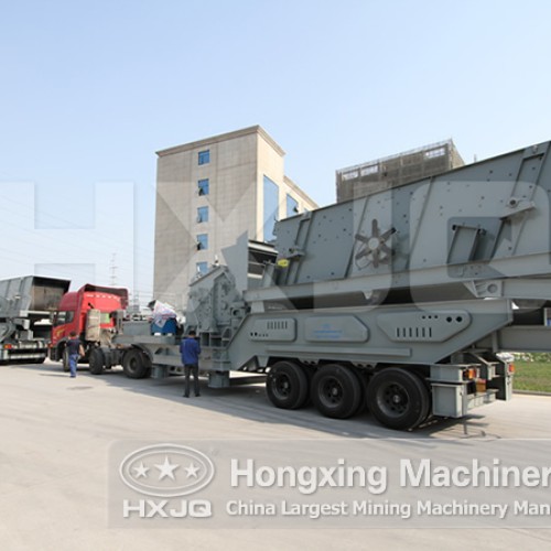 Portable crushing plant