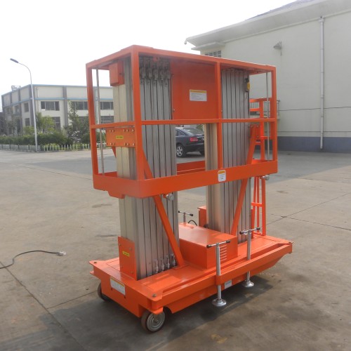 Two-mast luxury aluminum alloy aerial work platform