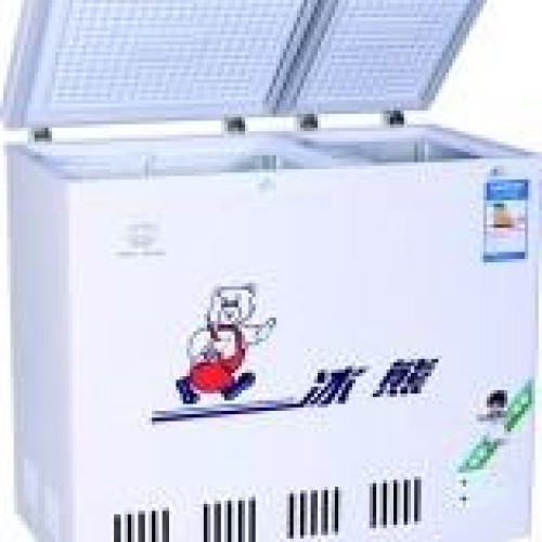 258l double-temp foam top door freezer