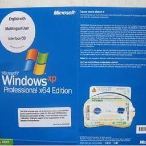 7    windows xp prfessional 64bit oem