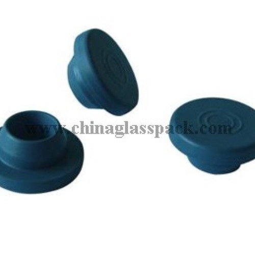 Butyl rubber stoppers for injection vials