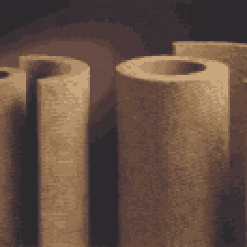 Mineral wool pipe insulation