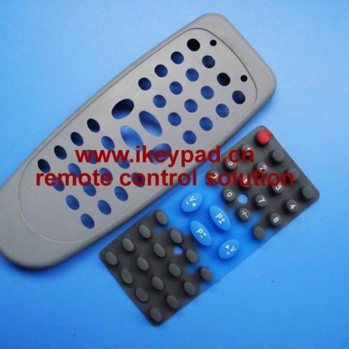Remote control silicone keypad