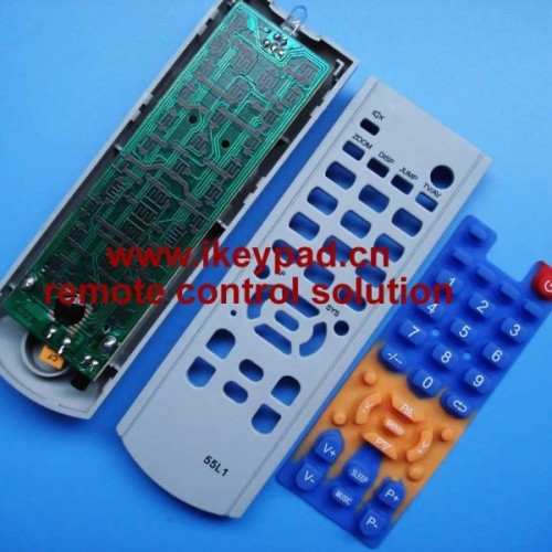 Silicone elastomer keypad