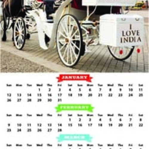 Personalized Name Calendar (Horizontal)