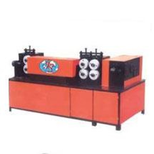 Steel bar straightening and cutting machine