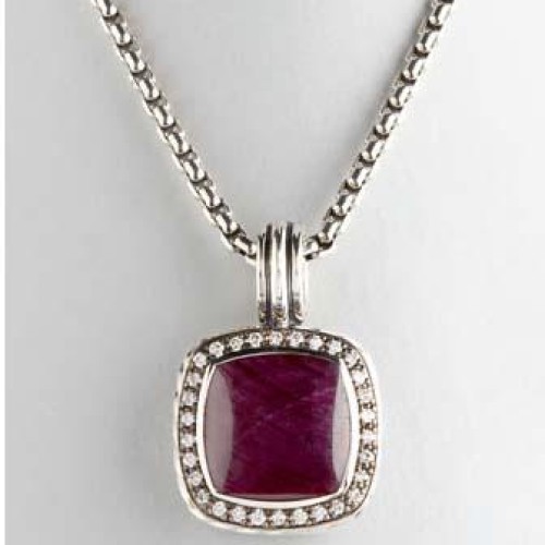 David yurman pendant and enhancer,david yurman jewelry,925 silver necklace