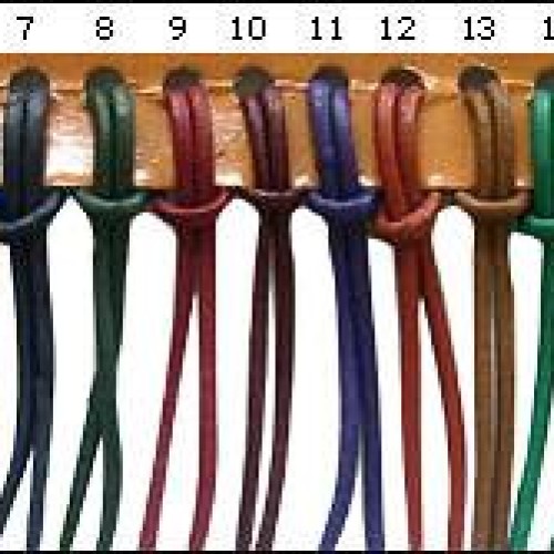 Round leather cord