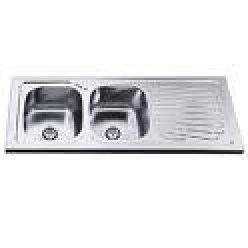 Double drainboard sink