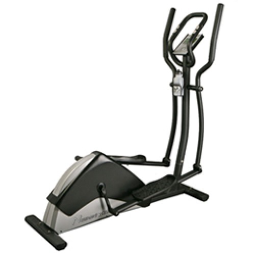 Motor tension elliptical trainer