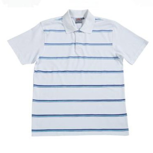  Men's Stripe Polo Shirt