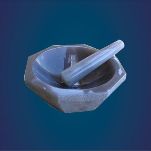 Agate mortar & pestle