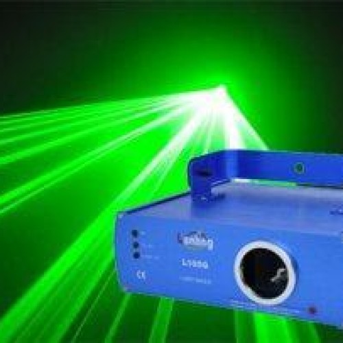 Laser light projector single green laser