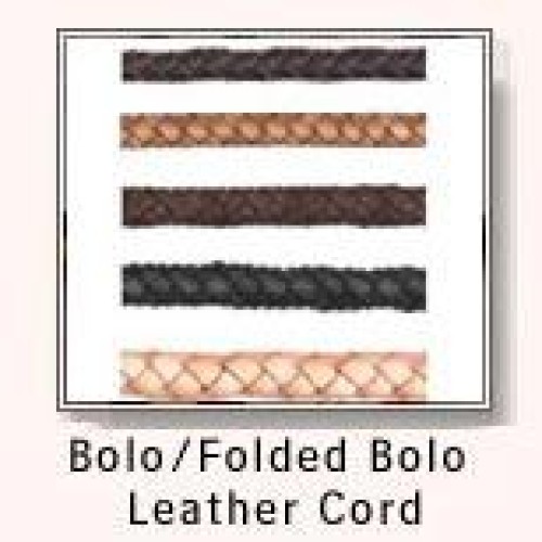 Bolo/folded bolo leather cord