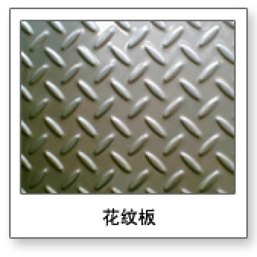 Chequered steel plate