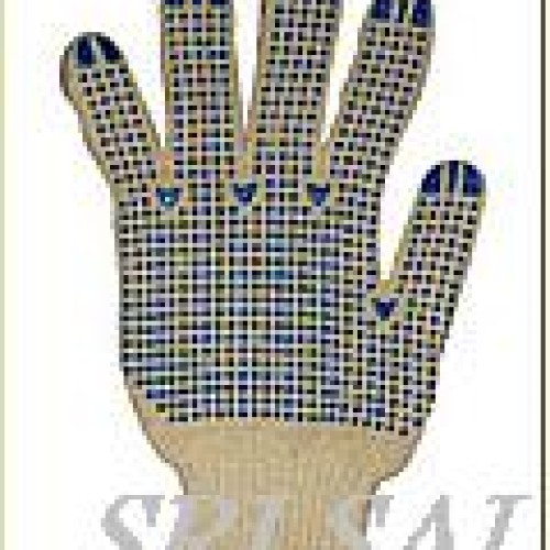 Knitted Polka dotted Handgloves supplier in gujarat