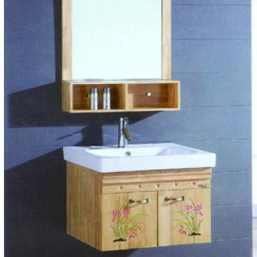 Oak bathroom vanity