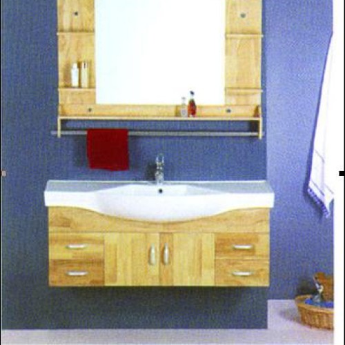 Oak bathroom vanity