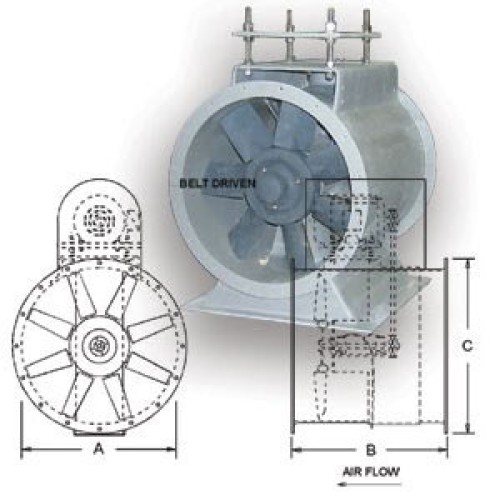 Tube axial fan