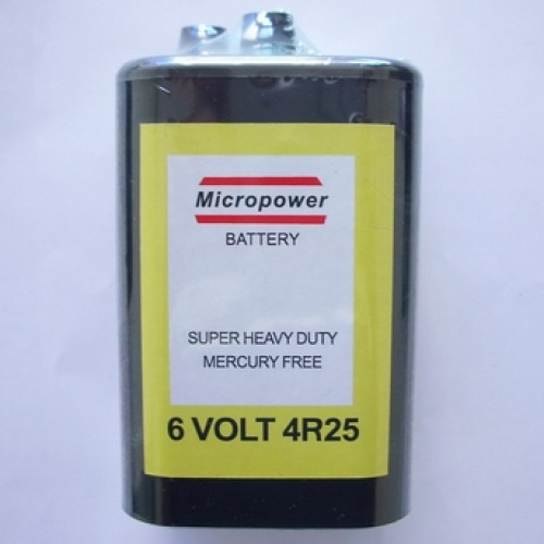 zinc carbon battery 6V/4R25