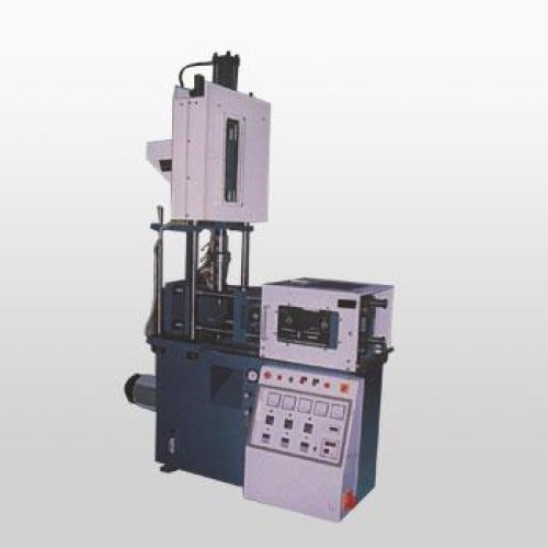 Fully automatic screw type (toggle clamping) vertical injection molding mac