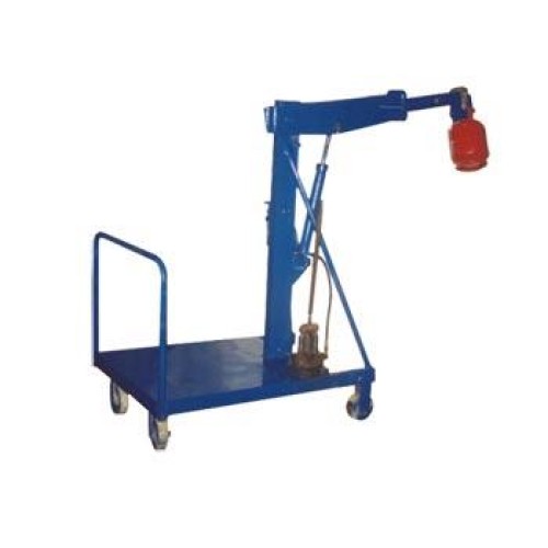 Hydraulic mobile floor crane counter weight type