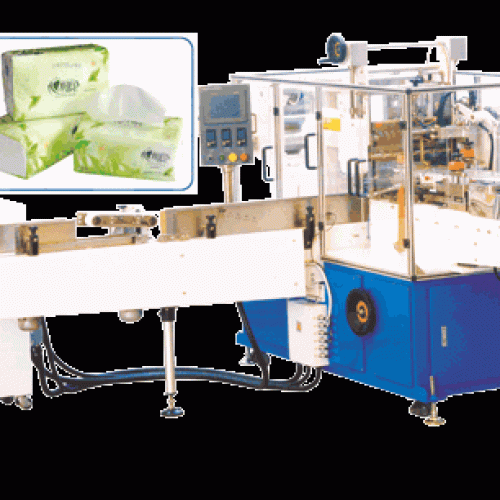 Facial tissue packing machine