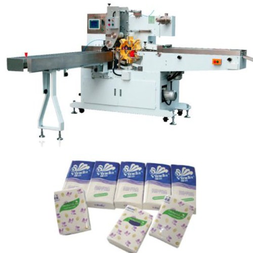 Automatic individual paper handkerchief packing machine