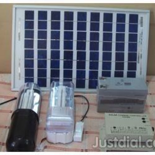 Solar led home lighting system