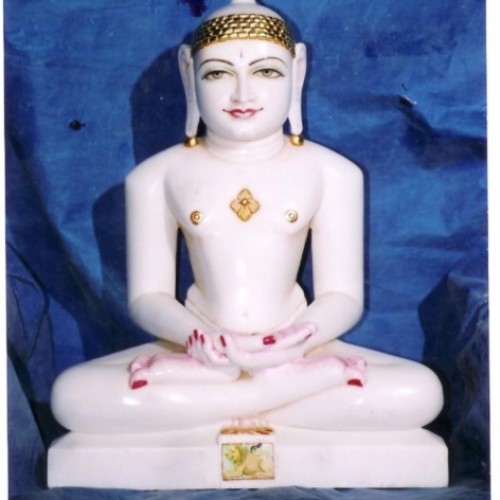 Marble Mahavir Swami Statue