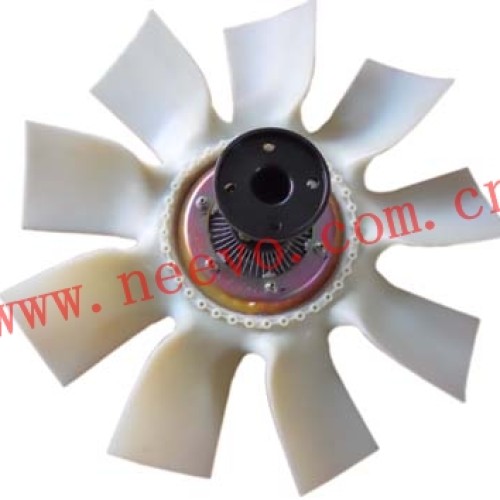 Viscous fan clutch with fan assembly