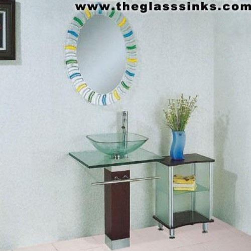 Oak bathroom vanity
