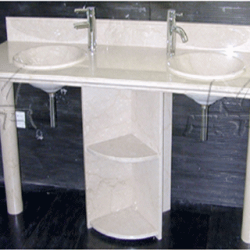 Supply stone pedestal with sink 