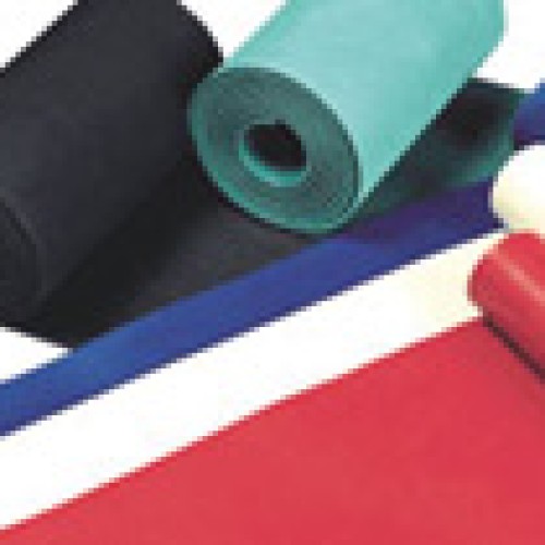 Rubberised sheets and fabrics