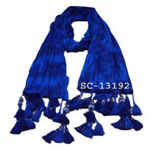 Cotton dobby tie & dye oblong scarf.