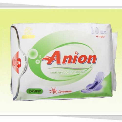 245mm ultra thin anion sanitary napkin