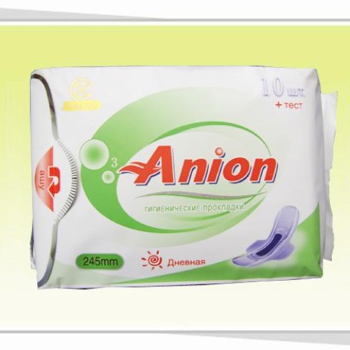245mm ultra thin anion sanitary napkin