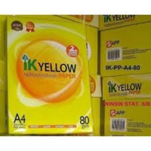 Ik yellow a4 copy paper 80gsm/75gsm/70gsm