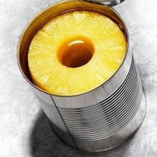 Canned pineapple whole slices