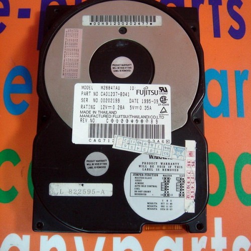 Fujitsu hard drive m2684tau / ca01237-b341 540mb / 40pin