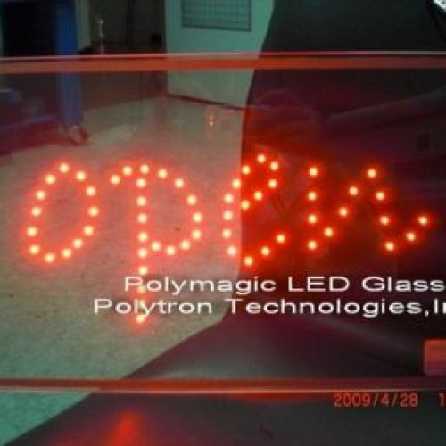 Polymagic led glass