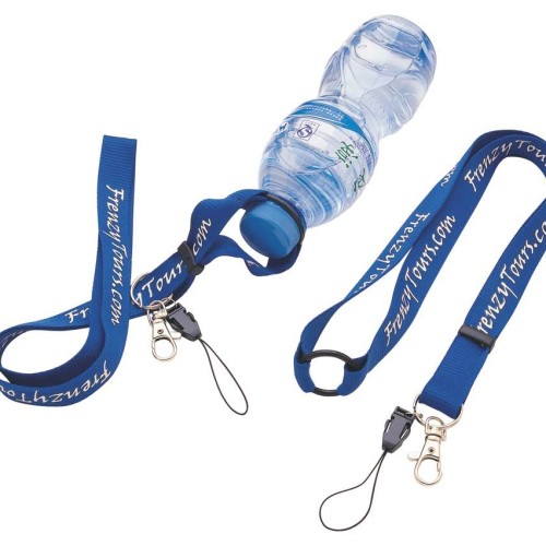 Lanyard with bottle holder 