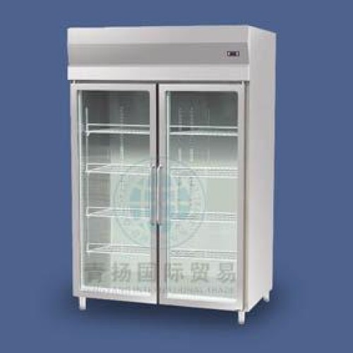 Double-door display cabinet