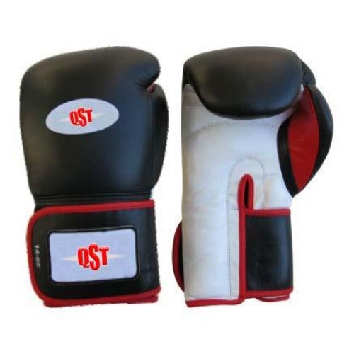 Leather boxing gloves