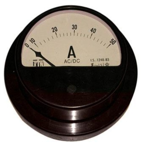 Moving iron type projection s.o. 96 round a.c. ammeter