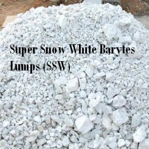 Super snow white barytes lumps
