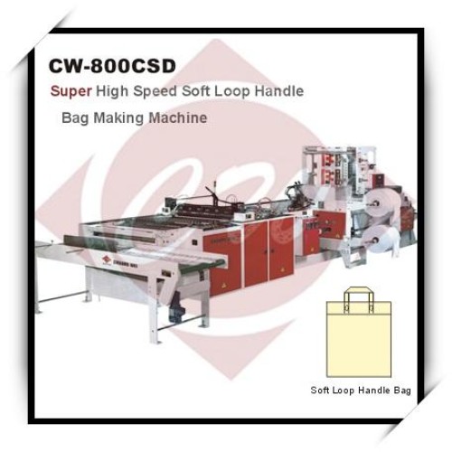 Sell soft loop handle bag making machine