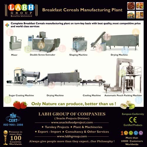 Breakfast cereals production line